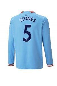 Manchester City John Stones #5 Voetbaltruitje Thuis tenue 2022-23 Lange Mouw